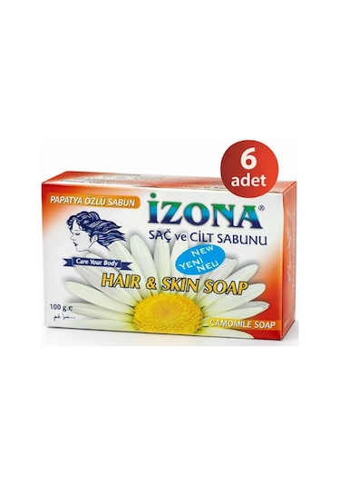 İzona Sabun Papatya Özlü 85 Gr 6lı Papatya