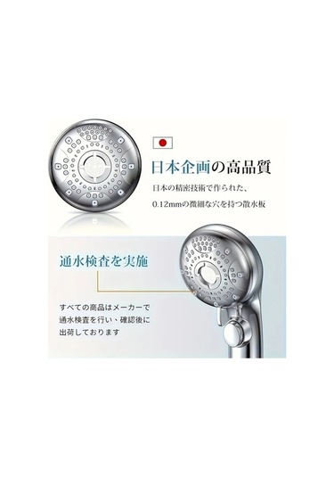 Fastbuy Challenger Gümüş Nano Kabarcık Duş Başlığı - 6 Hız Modu, Yüksek Basınç Temizlik