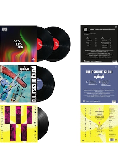 Bulutsuzluk Özlemi - Bedreddin / Güneşimden Kaç / Uçtu Uçtu 3 Plak Özel Set