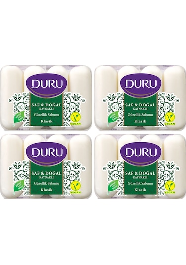 Duru Saf & Doğal Klasik Güzellik Sabunu 4 x 70 G 4'lü