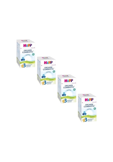 Hipp Organik 3 Devam Sütü 800 G 4 Adet
