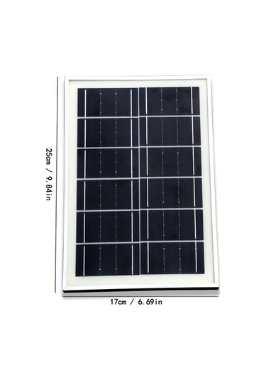 Honeybeeshop 1pc Taşınabilir Güneş Şarj Cihazı 4 Usb Port 5m Kablo Güneş Paneli Kamp Yürüyüş Ev Kullanımı Altın