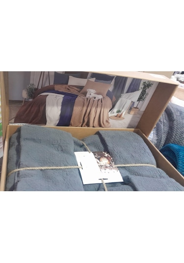 Bellisima Çift Kişilik Yatak Örtüsü Castle Rock Antrasit Diğer