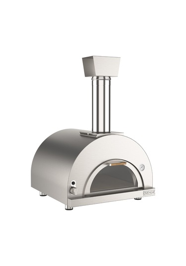 Oveneat Gazlı Double Stainless Steel Pizza Fırını Gümüş - Siyah