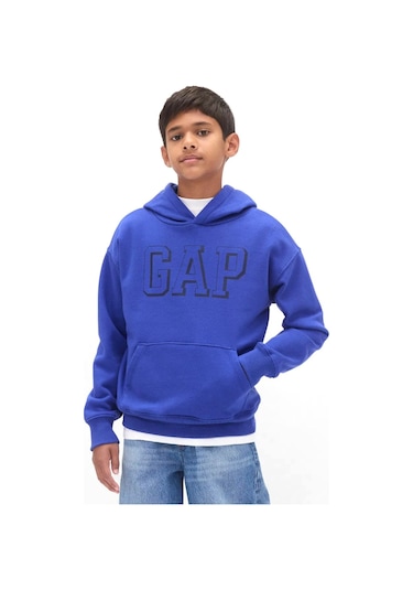 Gap V-frch Logo Çocuk Sweatshirt YESIL