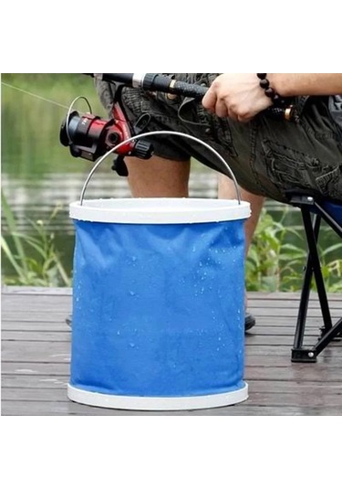 Protackle Katlanabilir Balıkçı Kovası 9 Lt Mavi