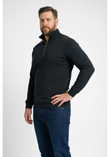 Defacto Regular Fıt Sweatshirt H1658ax26spbk81 Siyah-bk81