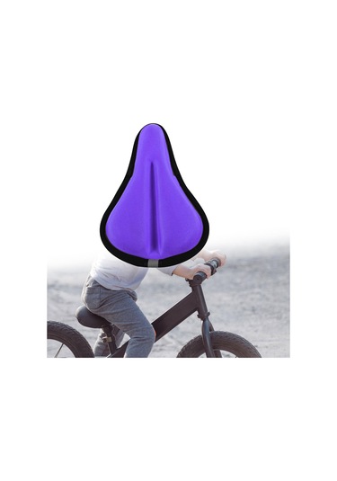 Homyl Çocuk Bisikleti Koltuk Minderi Kılıfı Hafızalı Mor