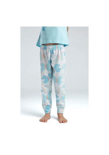 Rolypoly Kız Çocuk Mavi Pijama Takımı 5274-47608 Mavi