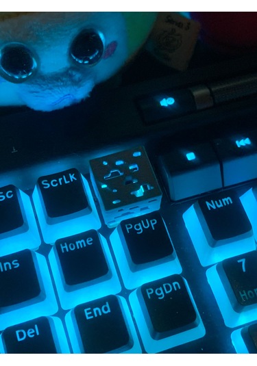 Minecraft Maden Blok Keycap 2'li Set Rgb Uyumlu Tuş Başlığı C