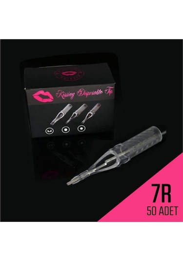 7r Steril Uç Şeffaf Disposable 50 Adet 1 Kutu