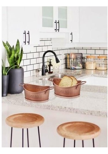 The Mia Ekmek Servisi 23x14 Cm Bakır