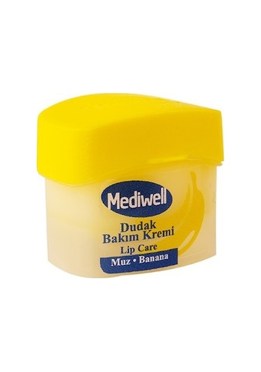 Mediwell Muz Aromalı Dudak Bakım Kremi 5 ML