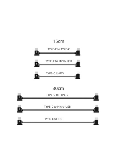 Novahub 30cm Usb-c Kablo - Djı Mini 2/air 2/osmo Pocket Ve Akıllı Cihazlar İçin Hızlı Şarj Ve Veri Aktarımı