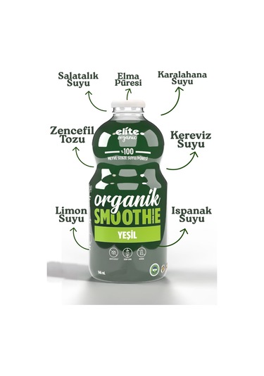 Elite Organıc Yeşil Smoothie 946 Ml