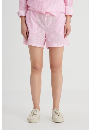 Lee Loose Fit Rahat Kesim Normal Bel %100 Pamuk Pembe Şort Pembe