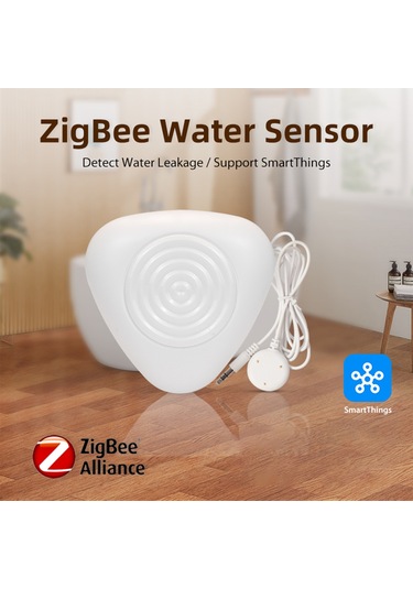 Padalink Zigbee Ve Homekit Uyumlu Akıllı Su Kaçak Tespit Cihazı - Ses Kontrolü, Yüksek Hassasiyetli Gerçek Zamanlı Algılama Nas-ws11b