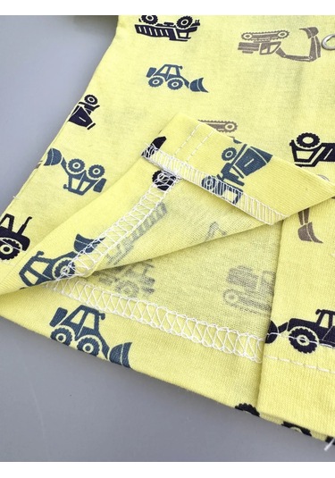 Mukosa Düğmeli Kısa Kollu Üst, 5'li S 367915381 Açık Mavi