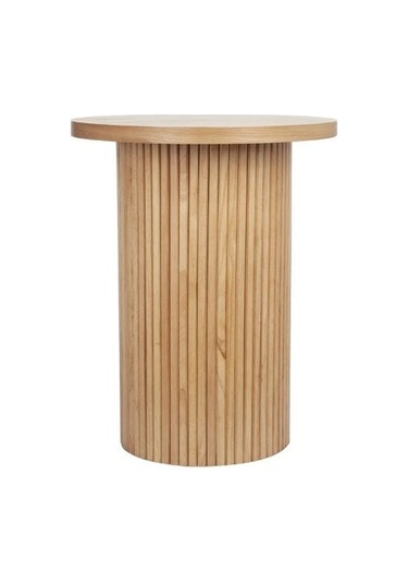 Leonora Bohem Ahşap Yan Sehpa Naturel