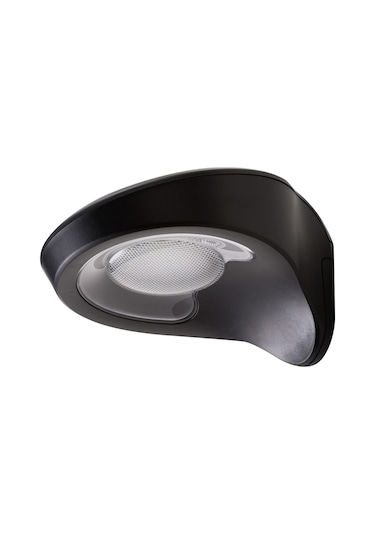 Suofeng Siyah Kasa Güneş Enerjili Radar Sensörlü Ip65 Su Geçirmez Dış Mekan Duvar Lambası - Beyaz Işık Siyah