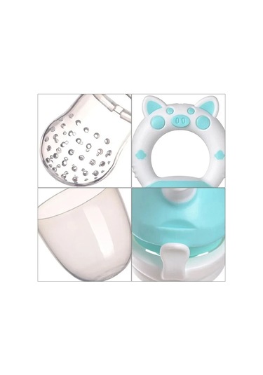 Sıcak 3 In 1 Bebek Emzik Taze Gıda Meyve Süt Biberonları Nibbler Beslemeyi Öğrenmek İçme Suyu Saman Kolu Diş Çıkarma Emziği