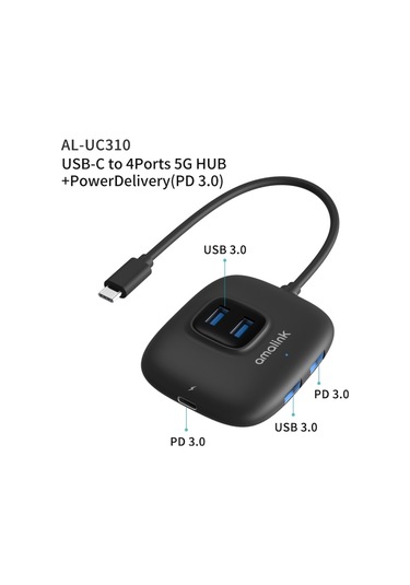 Uc310 Tip-c / Usb-c - 4 Bağlantı Noktalı Usb Çok Fonksiyonlu Hub Diğer