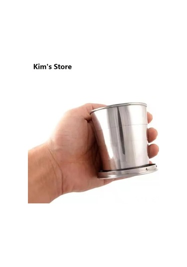 Geeroyoo Taşınabilir Paslanmaz Çelik Katlanabilir Bardak, 250 Ml, Seyahat Ve Kamp İçin Pratik İçecek Kabı