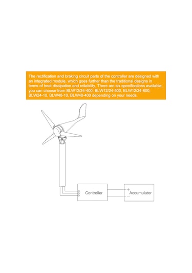 Geeroyoo "ıp67 Su Geçirmez Rüzgar Türbini Kontrol Cihazı - 12v/24v/48v Modelleri İle 1000w'a Kadar Güç"