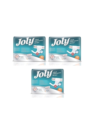 Joly Belbantlı Hasta Bezi Büyük Boy L 3 x 30'Lu