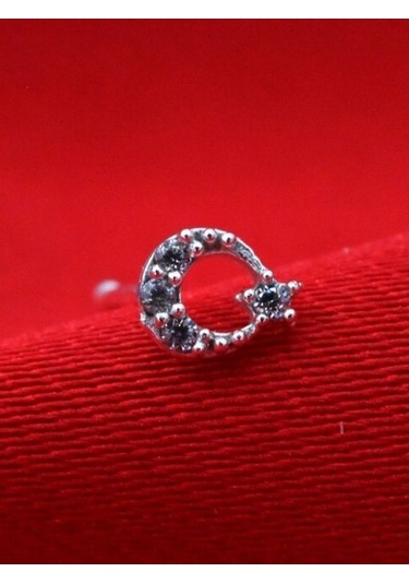 Gümüş Zirkon Taş Ay Yıldız Figür Hızma 925 Ayar Hızma-hızma43 Gümüş