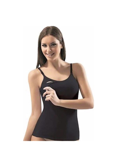 Liza Bill Kadın Emzirme Likralı Atlet - 1 Adet Beyaz