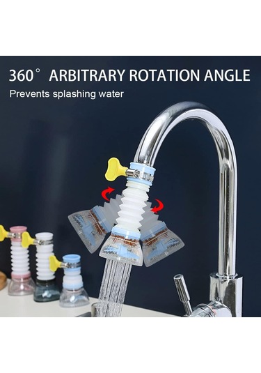 Ter Arıtıcı, Hareketli Mutfak Musluk Başlığı, 360 Derece Dönebilen Lavabo Musluğu Püskürtücüsü, Döner Su Tasarruflu Musluk Havalandırıcı Difüzör Musluk Nozulu Filtre Adaptörü Diğer