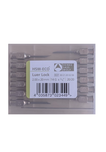 Henke - Enjektör Ucu Çelik 14g X 3/4" 1 Paket 12 Adet
