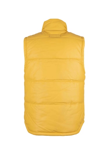 Tamer Tanca Erkek Hakiki Deri Sarı Yelek Deri Mont 993 Ylk 25 Erk Derı Yelek Y24 Sarı