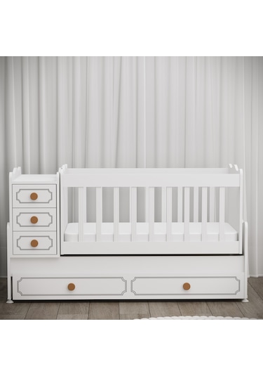 Garaj Home Yaren Yavrulu Beşik Beyaz