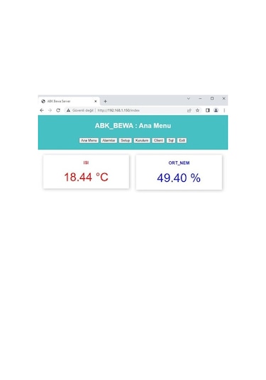 Bewa 5200 Wi-Fi Erişimli Dijital Sıcaklık Ve Nem Göstergesi