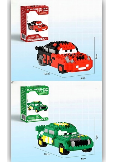 Brıcks Cars Filmi Seti - Şimşek Mcqueen Ve Chick Hicks Yarış Seri