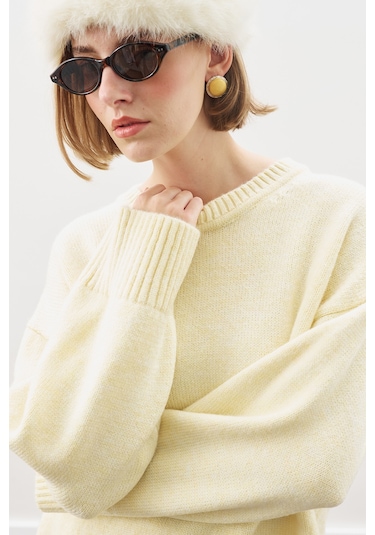 Chunky Oversıze Kazak Sarı Sarı