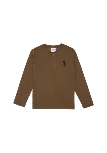 U.s. Polo Assn. Erkek Çocuk Haki Sweatshirt 50297420-vr027 Haki