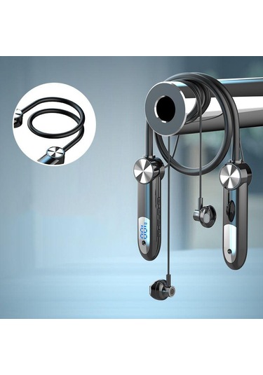 Su Geçirmez Kablosuz Bluetooth5.3 Boyun Bandı Kulaklık Spor Manyetik Kulaklık Kulak İos Uyumlu Android Telefon Için Kulakiçi Stereo Kulaklıklar