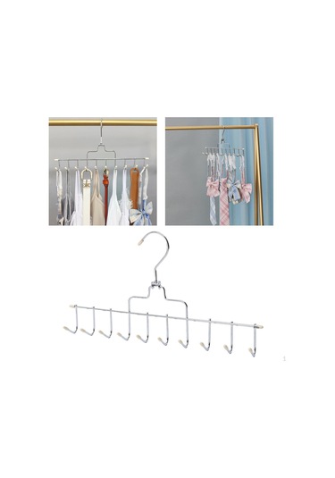 Bej Kemer Askısı Organizatör Eşarp Organizatörleri Dolap Organizasyon Askıları Depolama Rafı Yerden Tasarruf Bej