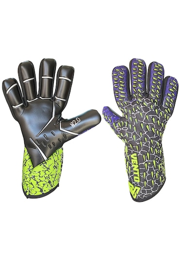 Vento Urg 2.0 Kaleci Eldiveni Siyah, Mor Ve Yeşil Karışık Renkli