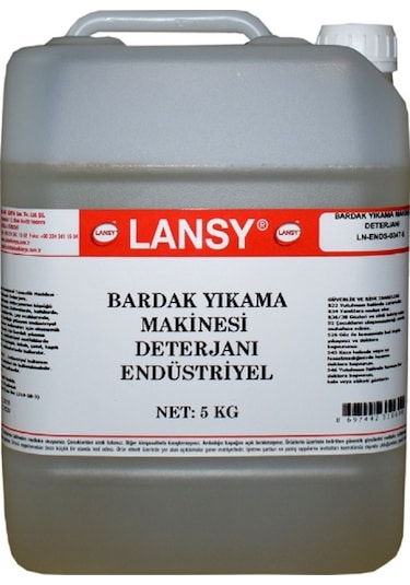 Lansy Bardak Yıkama Makinesi Deterjanı 5 KG