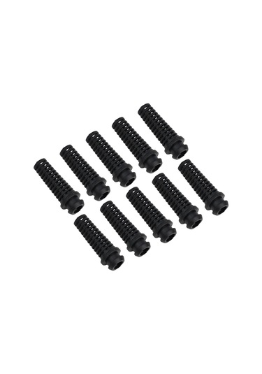 100 Adet - 6.0mm İç Çaplı Sr Kablo Koruyucu Siyah Spiral Tip Kablo Kelepçesi