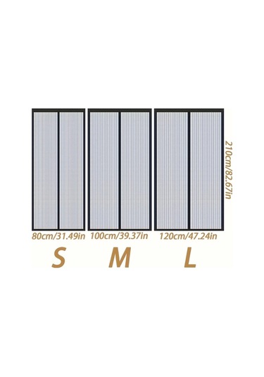 Dashanshop Sihirli Manyetik Sineklik: Kendinden Yapışan, Nefes Alabilir, Kolay Temizlenir, 100x220cm Beyaz