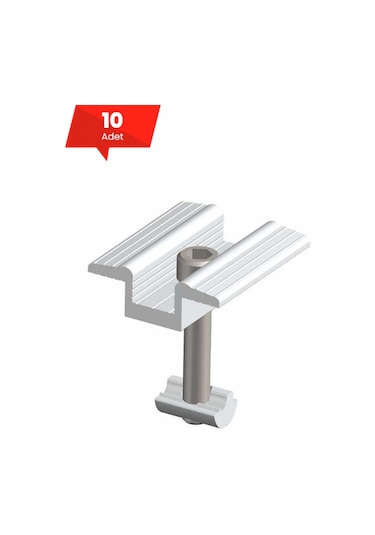 Güneş Paneli Orta Tutucu (Civata + Somun) - 10 Adet
