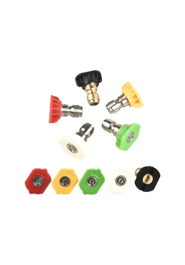 Didadodo 5 Adet Araba Yıkama Memesi 1/4 Hızlı Bağlantı Metal Jet Lances Memesi Yüksek Basınçlı Su Tabancaları Sabun Yıkama Püskürtme Memesi