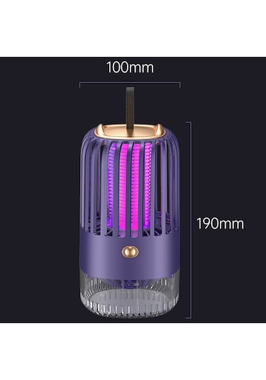 Bg 005 Kafes Tipi Usb Şarjlı Sessiz Sivrisinek Kovucu Beyaz