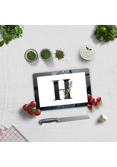 Decorita Cam Kesme Tahtası - Cam Kesme Tablası Harfli Tasarım H 20 CM x 30 CM
