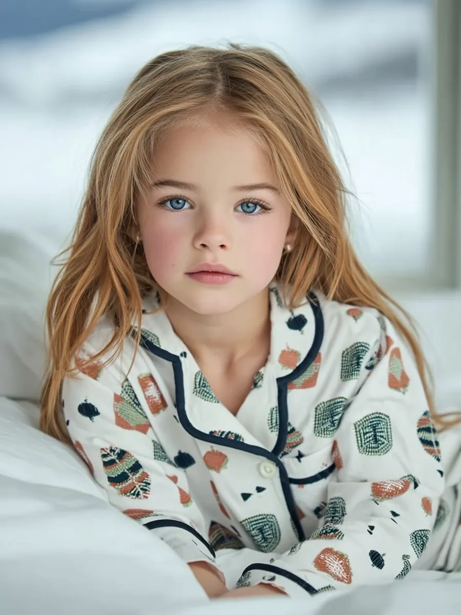 Rommel Kız Çocukları İçin Düğmeli Pijama 314272658 Sütlü